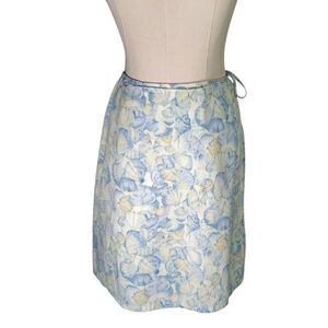 Vintage Faux Wrap Skort Seashell Cotton Coastal Grandma Nautical Liz Clairborne